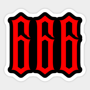 666 Graphic Sticker